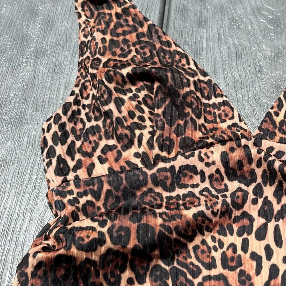 ASOS Maternity Leopard Print One Piece NWOT - Picture 8 of 13
